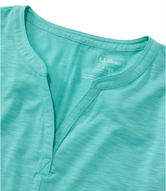 LL Bean - Streamside Tee Splitneck Short Sleeve - 509305