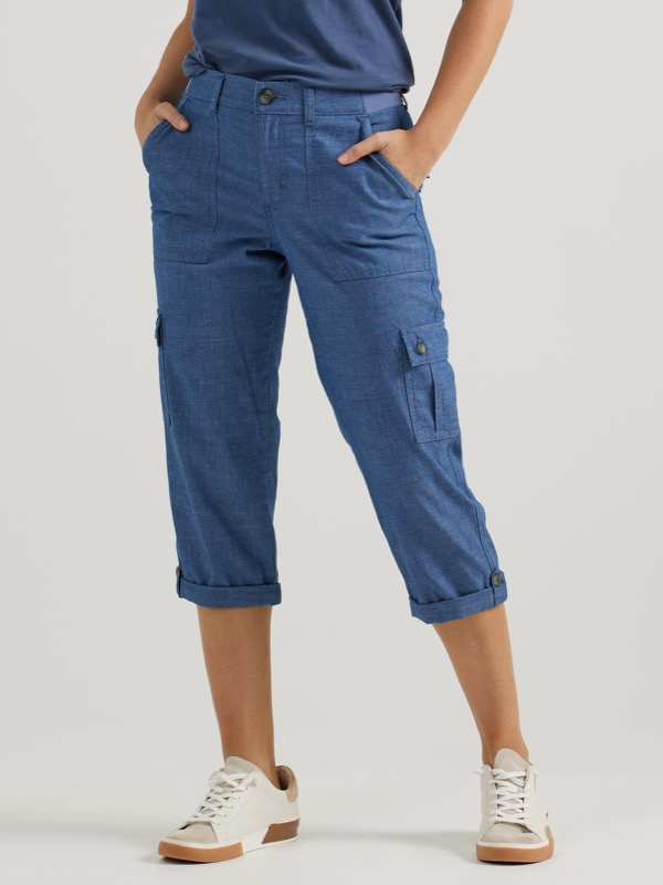 Lee 234-9737 Ws ULC Flex-to-go Cargo Capri - Chambray