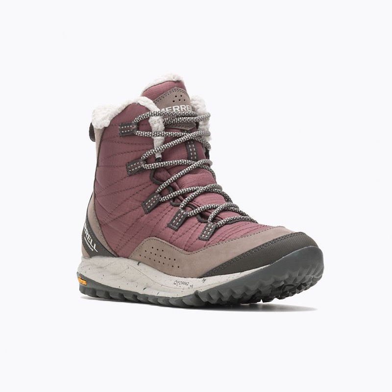 Merrell-66930 Women's ANTORA SNEAKER BOOT WP/MARRON