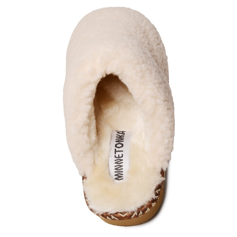 Minnetonka 44842 Women's Cherise Cream Berber