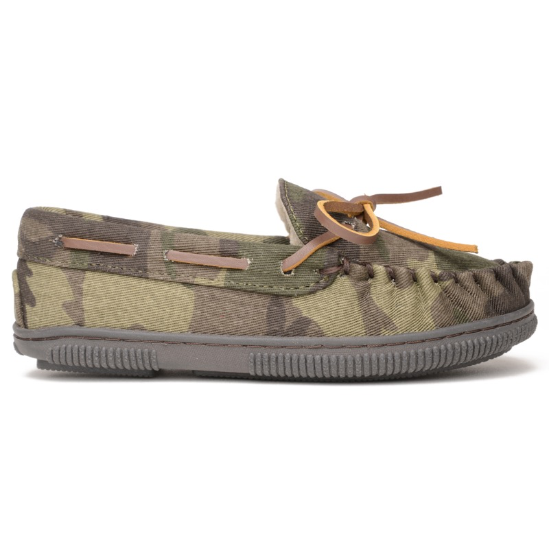 Minnetonka 48530 Kid's Pile Lined Hardsole - Camo