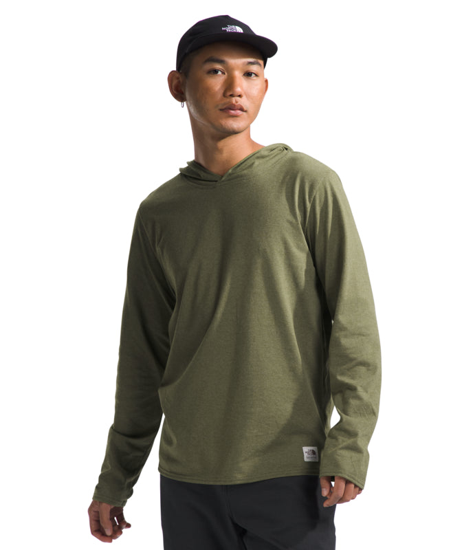 The North Face NF0A86W3 Ms L/S Heritage Patch Hoodie Tee