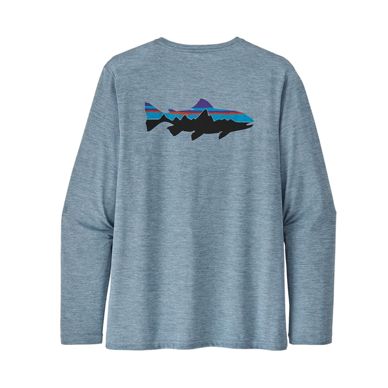 Patagonia 52147 M's Capilene Cool Fish Graphic L/S