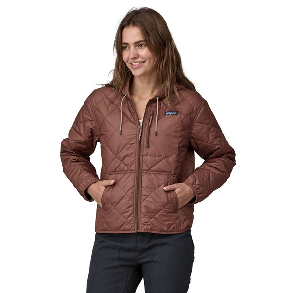 Patagonia Diamond Quilted Bomber Hoody - Black | Insulated