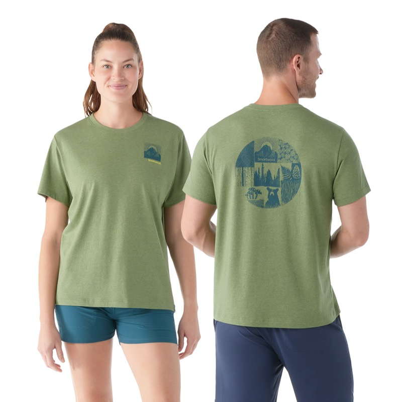 Smartwool SW002367 Ms Forest Finds Graphic Short Sleeve Tee