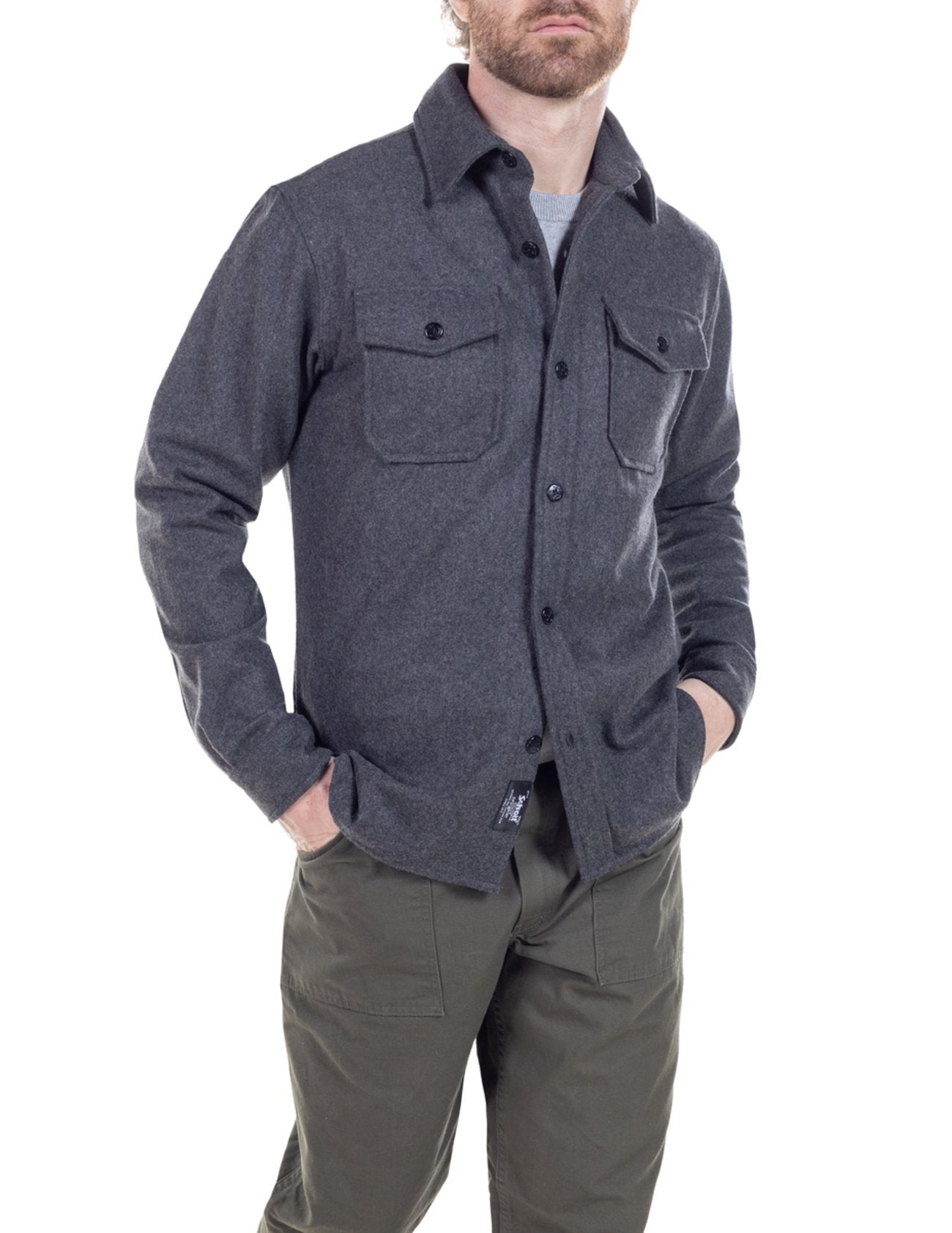 Schott 7810 Ms CPO Wool Shirt