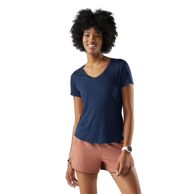 Smartwool SW016539 Ws Active Ultralite V-Neck Short Sleeve