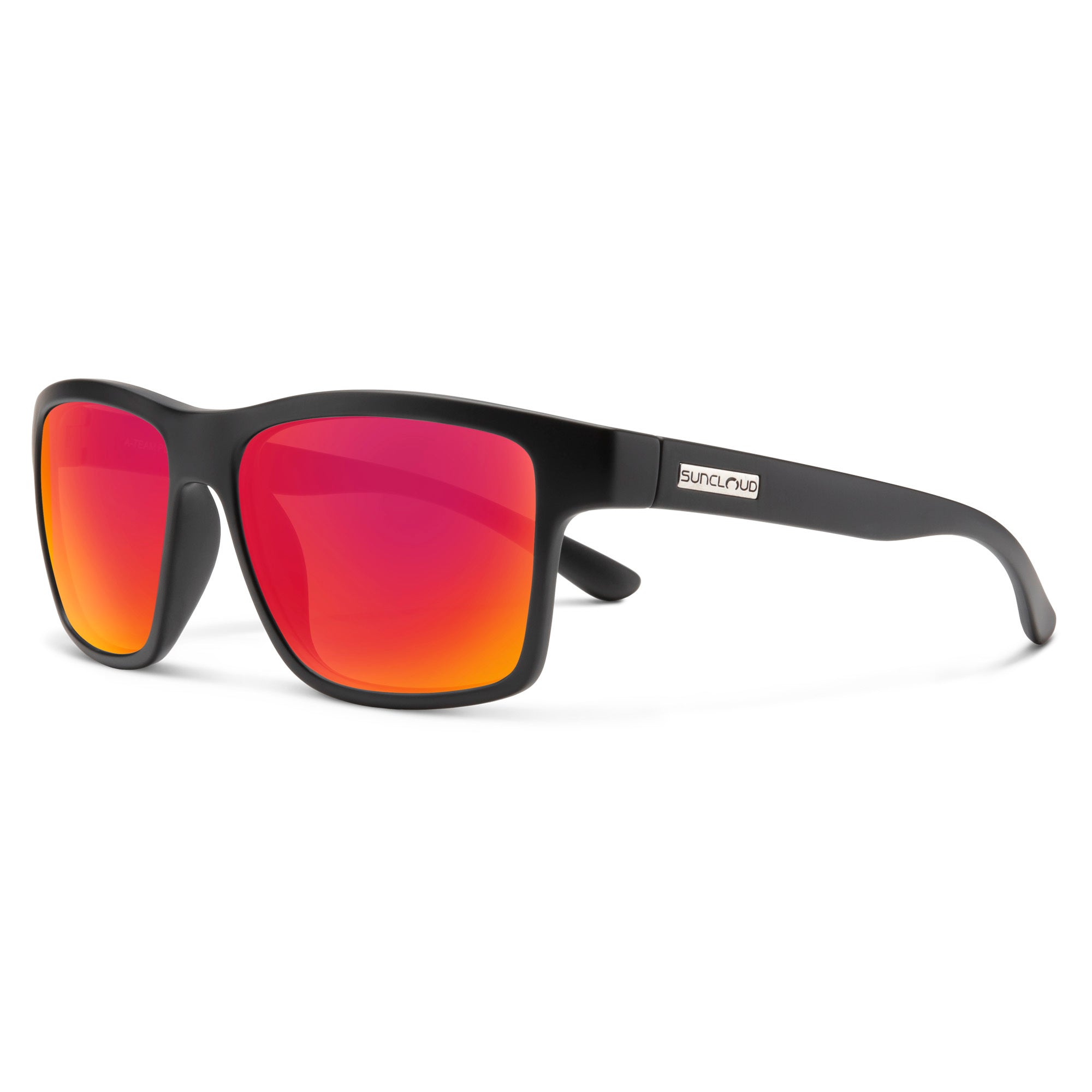Suncloud A-Team 205298 - Matte Black / Polarized Red Mirror