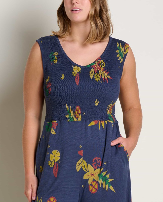 Toad & Co T1782401 Gemini V Sleeveless Jumpsuit