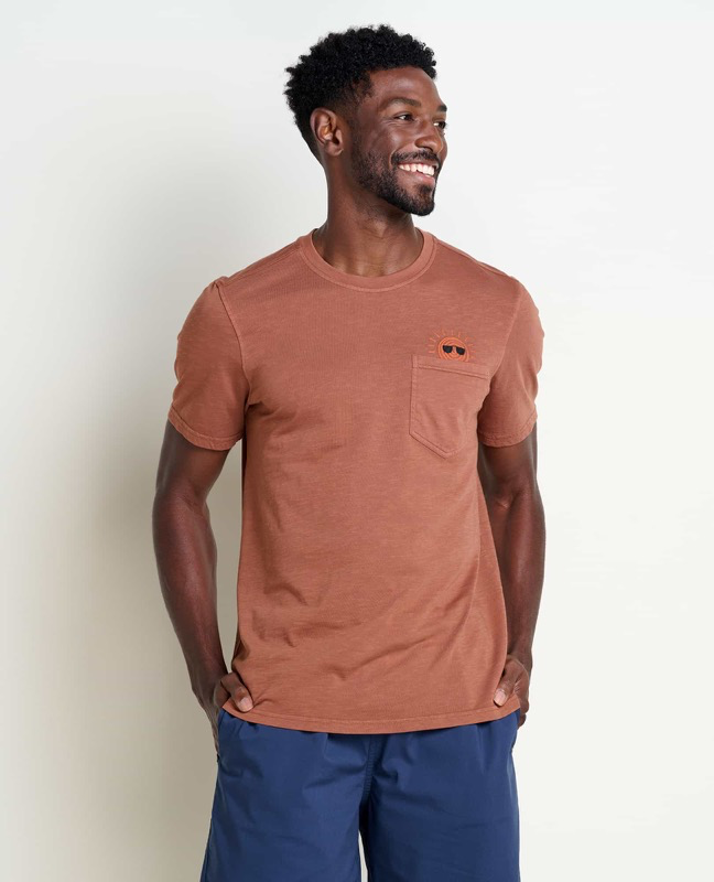 Toad & Co T2002400 Ms Primo Short Sleeve Crew Embroidered