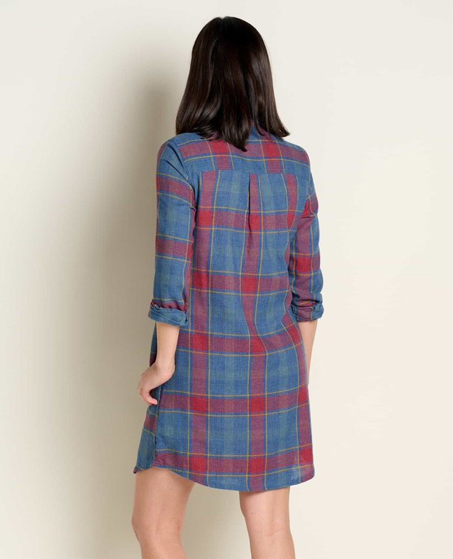 Toad & Co T1781908 W's Re-Form Flannel Shirtdress