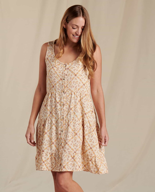 Toad & Co T1782208 W's Manzana Tiered Sleeveless Dress