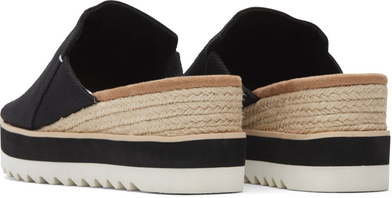 TOMS 10019736 Diana Mule Black Heavy Canvas
