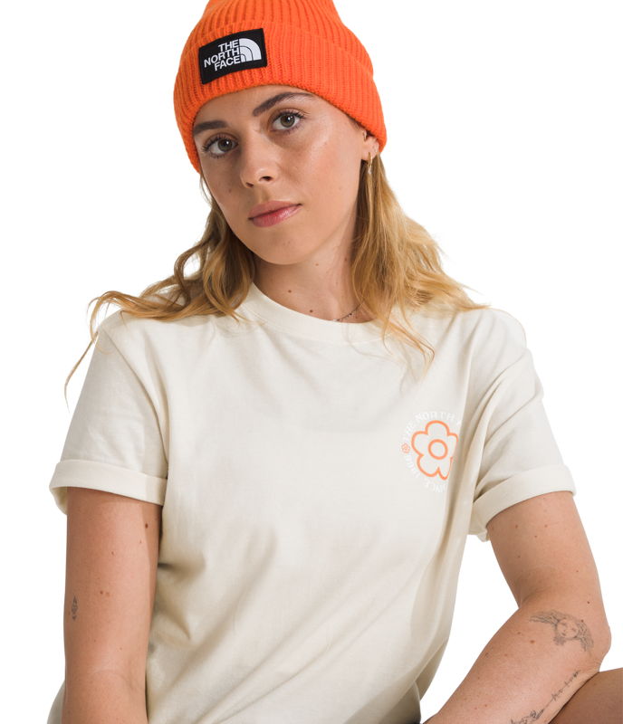 The North Face NF0A8B9Q Women's Short Slv Strange Colorful World Flower Field Tee—Graphic