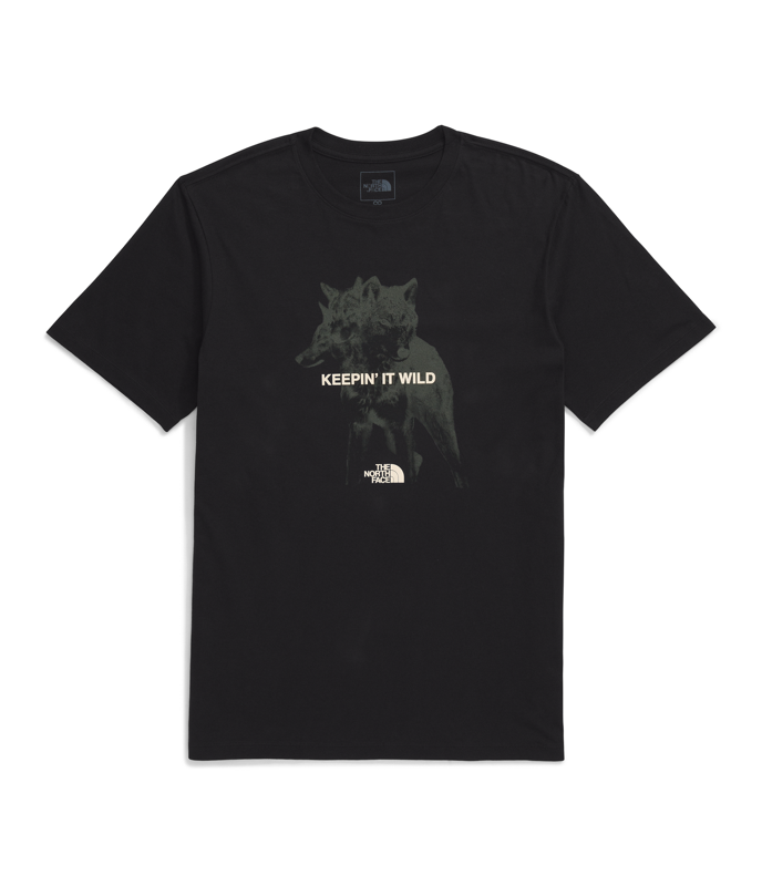 The North Face NF0A8B9Y Men's Short Slv Animals We Love Wolf Tee—Graphic