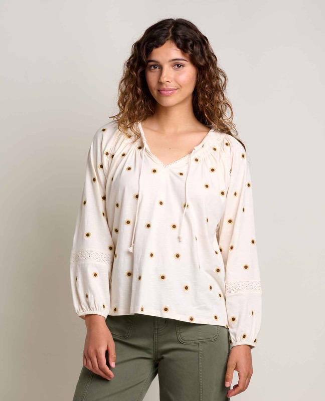 Toad & Co T1000004 Ws Primo LS Peasant Top