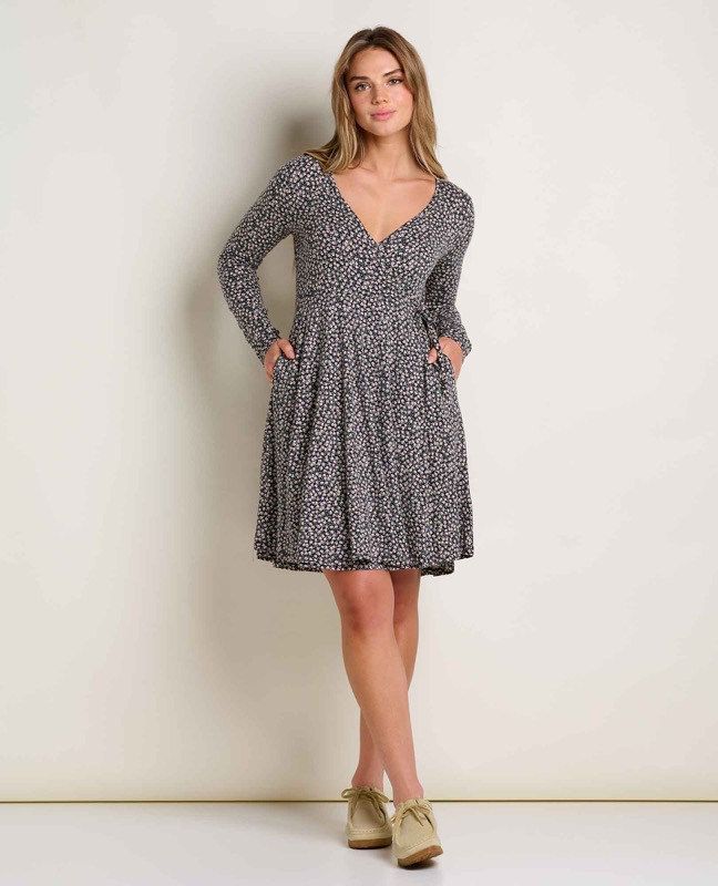 Toad & Co T1000007 Ws Freesia Wrap LS Dress