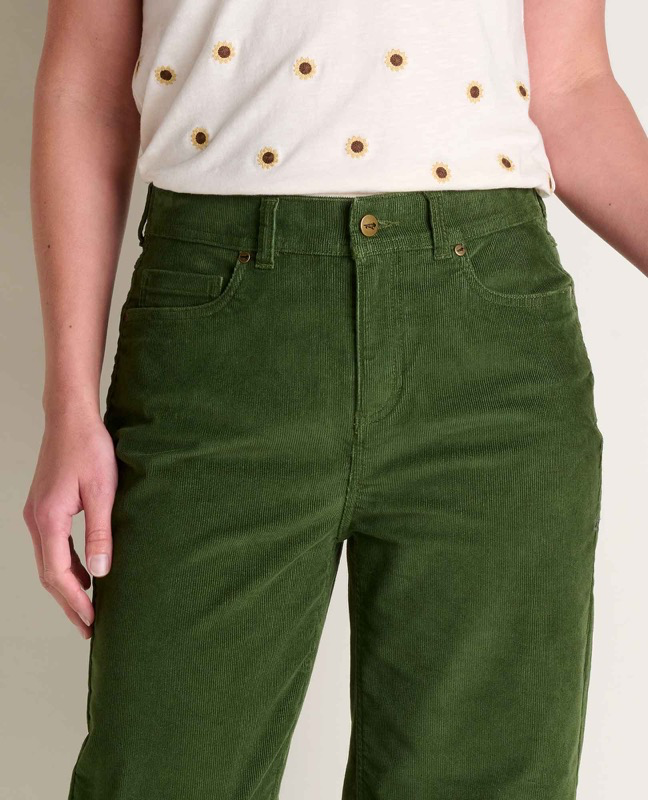 Toad & Co T1000056 Wmns Coaster Cord Wide Leg Pant