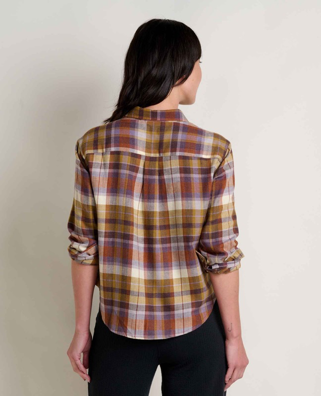 Toad & Co T1241411 Ws Re-Form Flannel Boxy LS Shirt