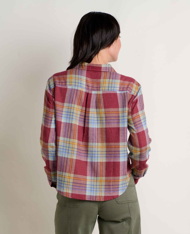Toad & Co T1241411 Ws Re-Form Flannel Boxy LS Shirt