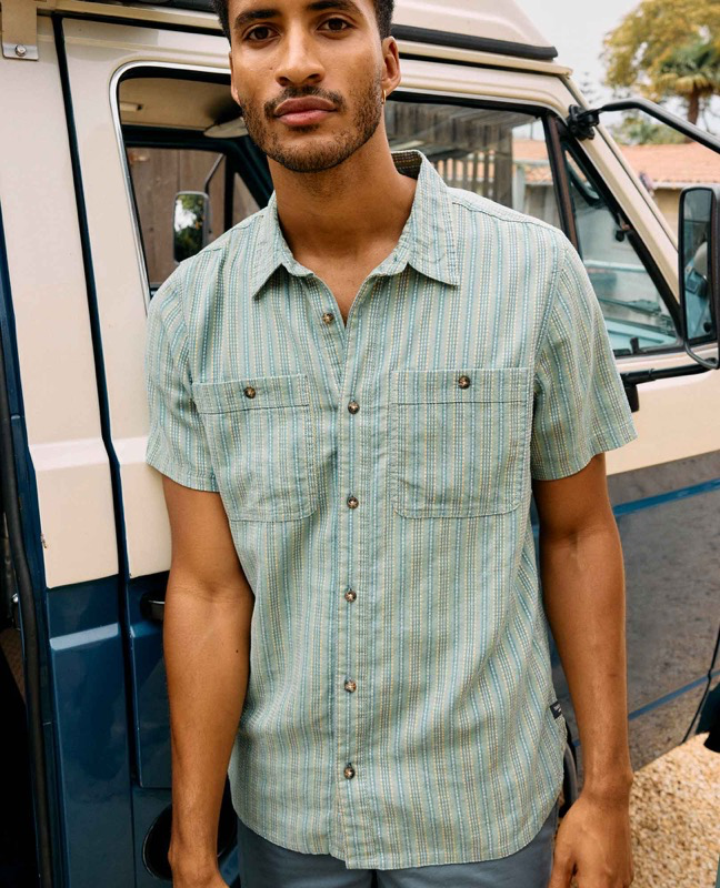 Toad & Co T2002204 Ms Taj Hemp Short Slv Shirt