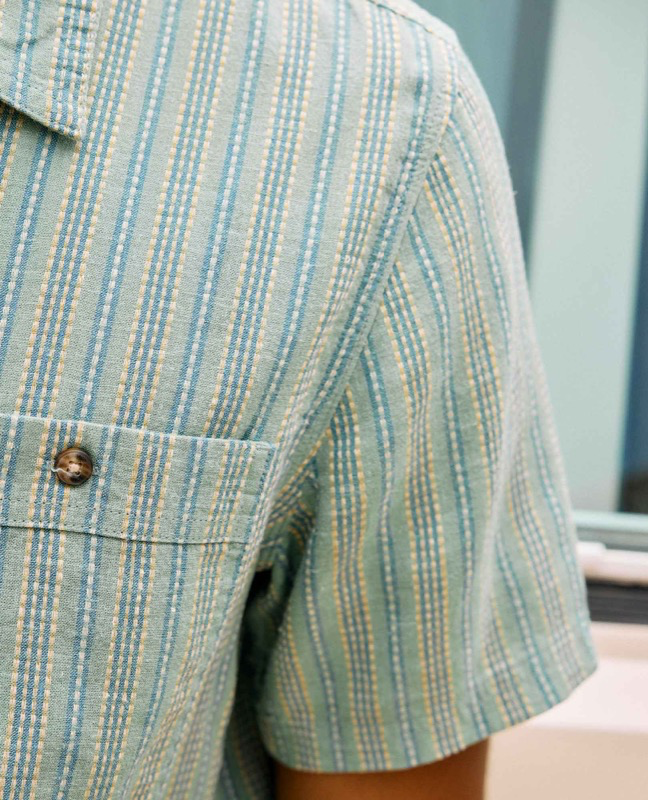 Toad & Co T2002204 Ms Taj Hemp Short Slv Shirt