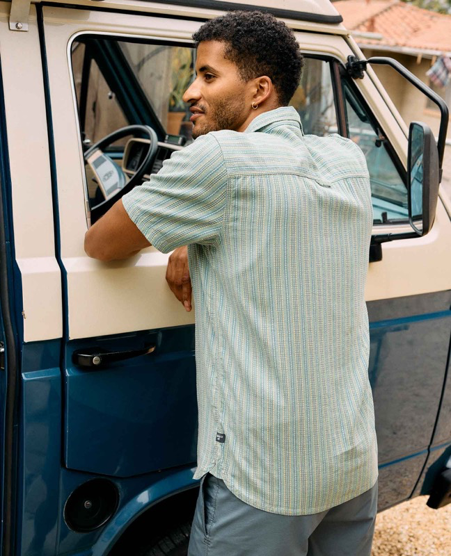 Toad & Co T2002204 Ms Taj Hemp Short Slv Shirt