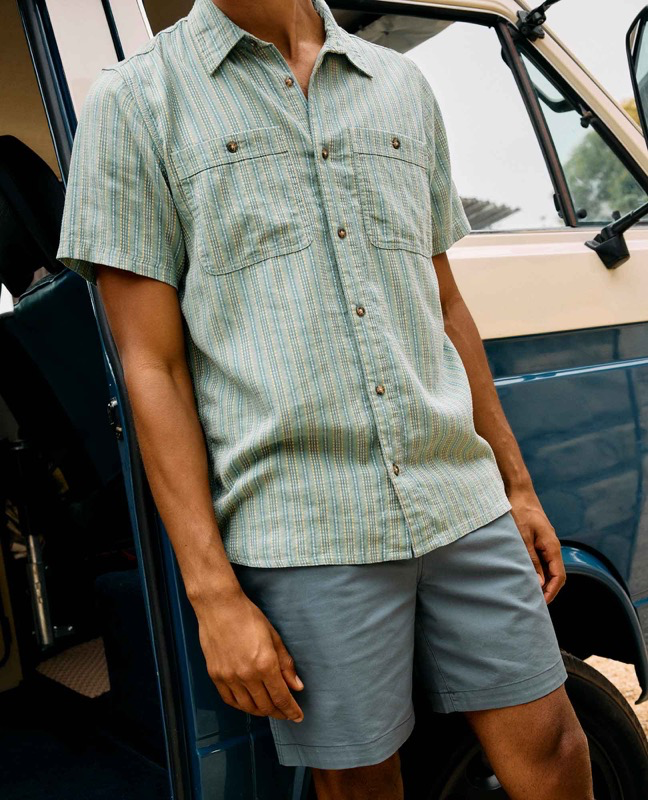 Toad & Co T2002204 Ms Taj Hemp Short Slv Shirt