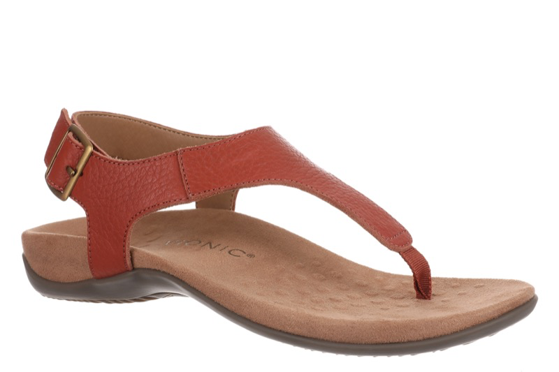 Red vionic sandals online