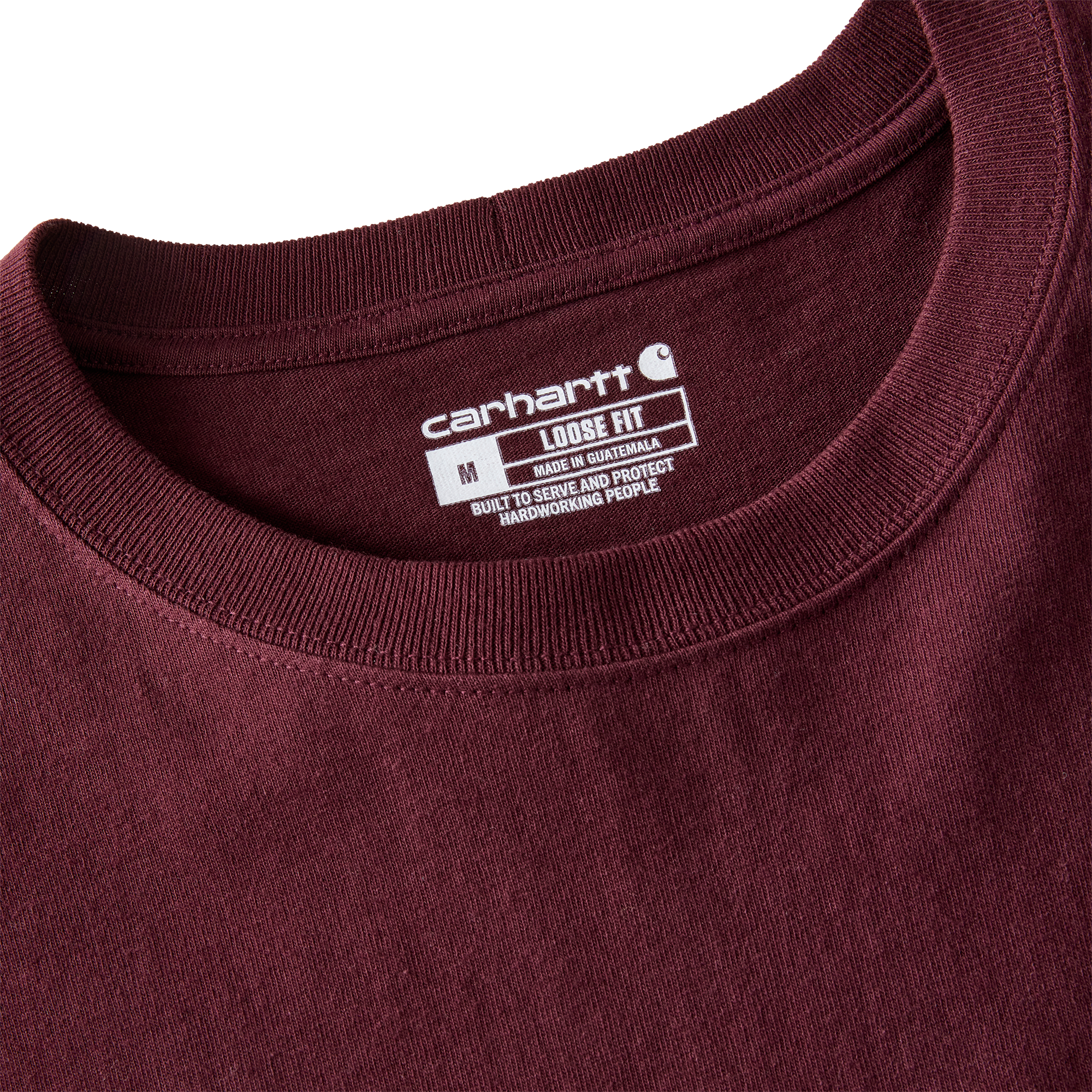 Carhartt K126PRT M LseFit HW LS Pkt TShrt - Port