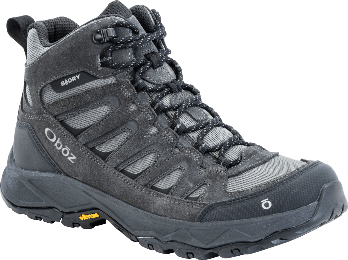 Oboz 77801CH Mens Sawtooth Ascent Mid B-DRY Charcoal