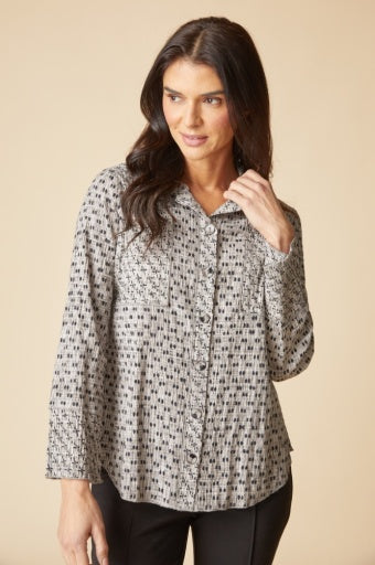 MIX & MATCH GEO SEAMED TUNIC F26H