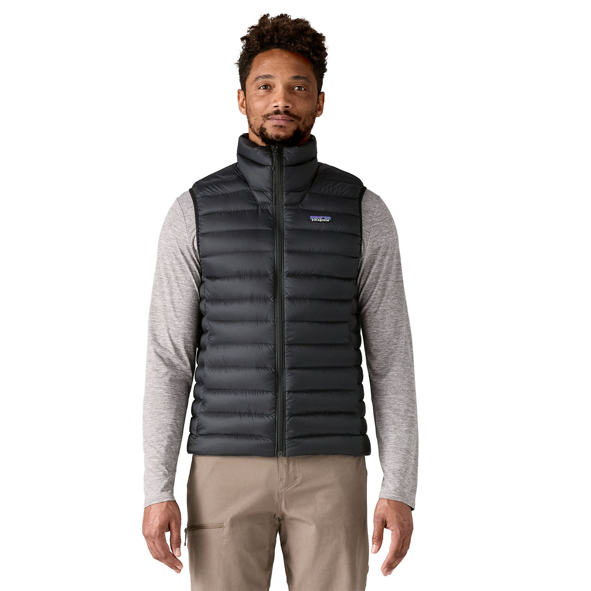M's Down Sweater Vest - 84623 - Black
