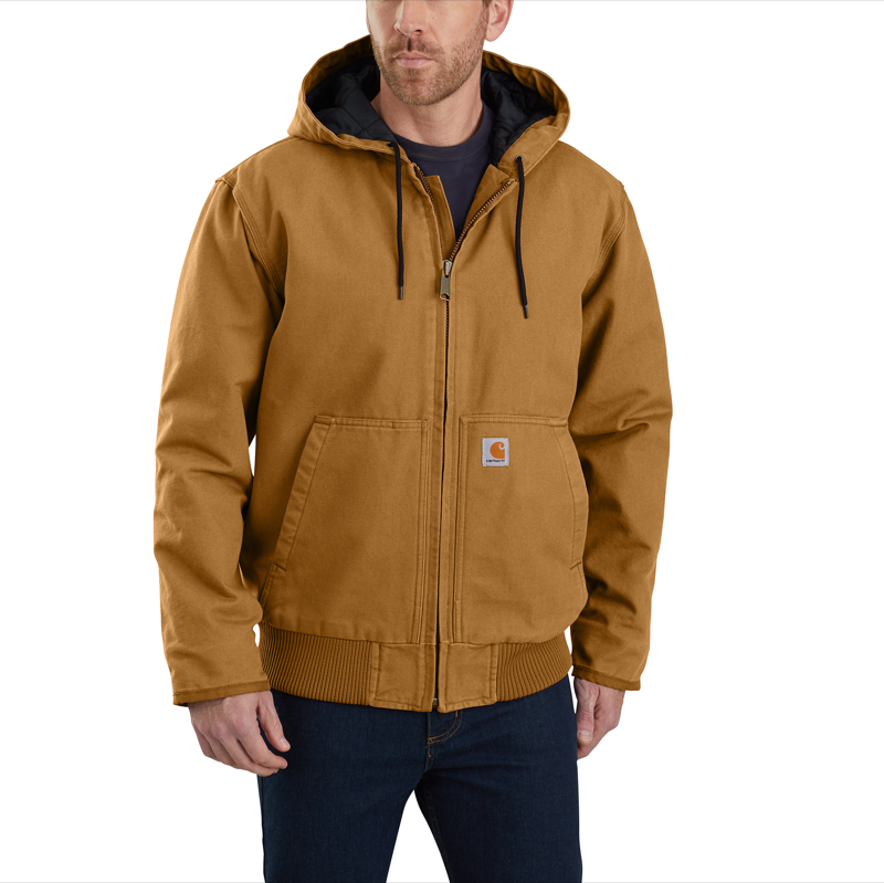 Carhartt 104050 Ms Washed Duck Insulated Active Jac - J130