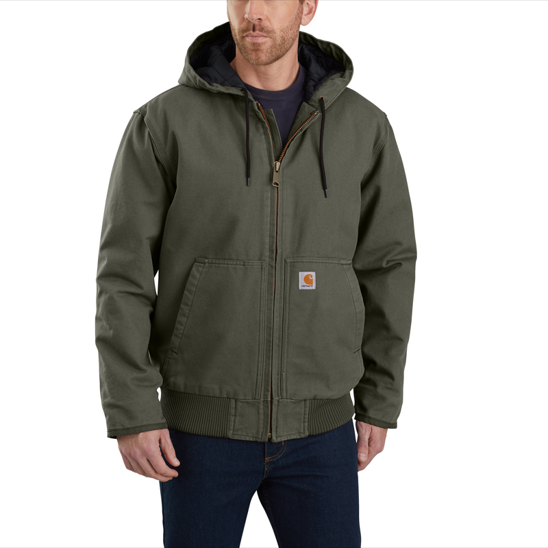 Carhartt 104050 Ms Washed Duck Insulated Active Jac - J130