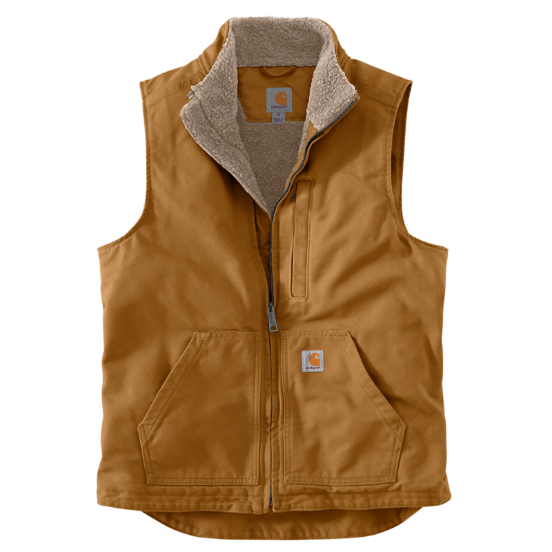 Carhartt 104277 Washed Duck MockNeck Sherpa Vest - OV4277