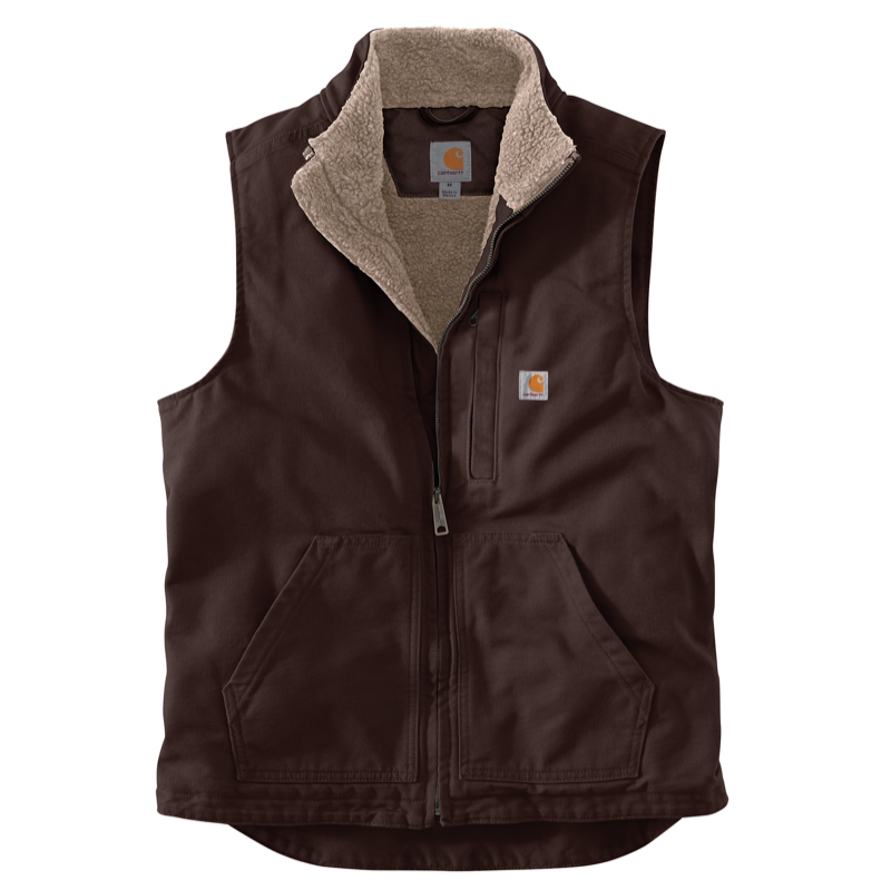 Carhartt 104277 Washed Duck MockNeck Sherpa Vest - OV4277