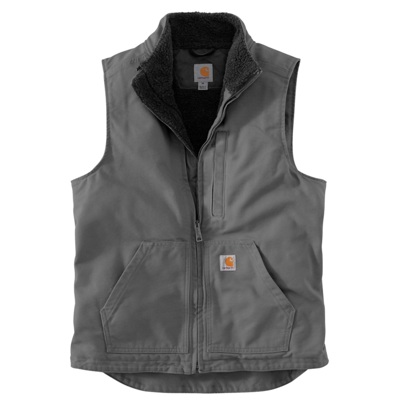 Carhartt 104277 Washed Duck MockNeck Sherpa Vest - OV4277