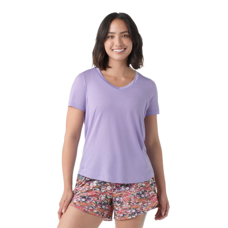 Smartwool SW016539 Ws Active Ultralite V-Neck Short Sleeve