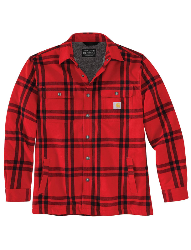 Carhartt 106354 RelaxedFit Sherpa Lined Flannel Shirt Jac