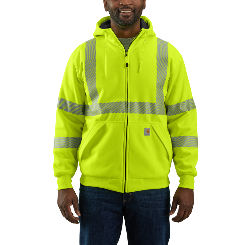 Carhartt 104988 HiVis LseFit MW Zip Thermal lined Class 3 Sweatshirt