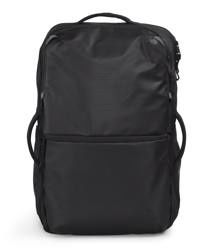 The North Face Base Camp Voyager Travel Pack: Black/Asphalt Grey The North Face Base Camp Voyager Travel Pack: Black/Asphalt Grey