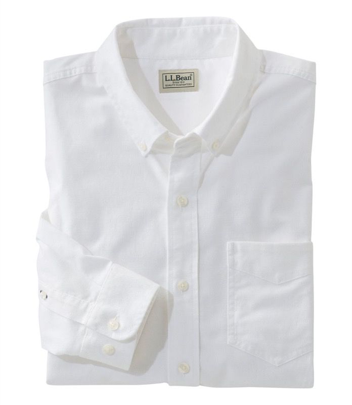 LL Bean Mens Comfort Stretch Oxford LS - 509415