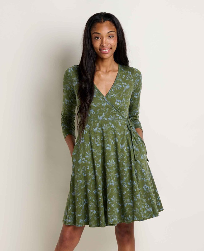 Toad & Co T1000007 Ws Freesia Wrap LS Dress