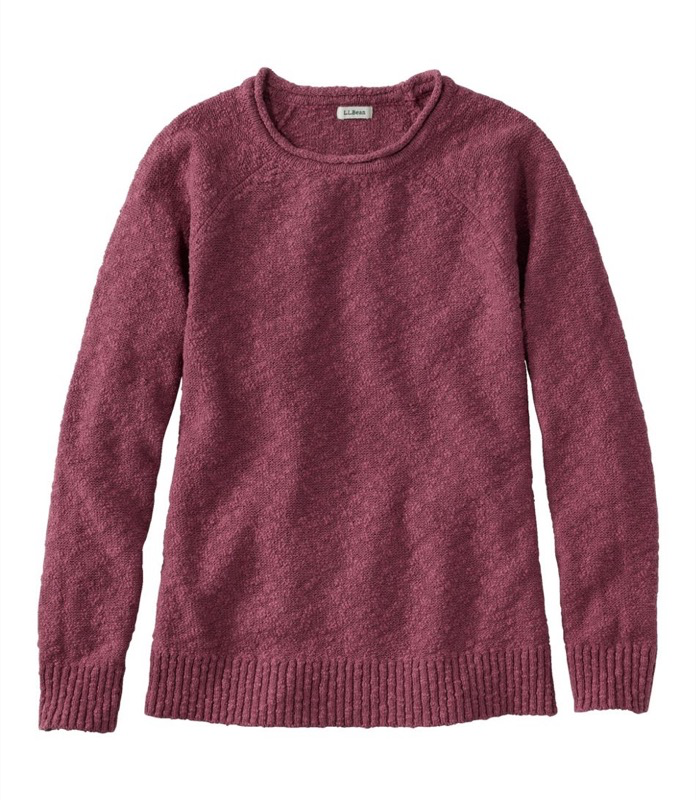 LL Bean 506299 Wmns Midweight Cotton Slub Rollneck P/O