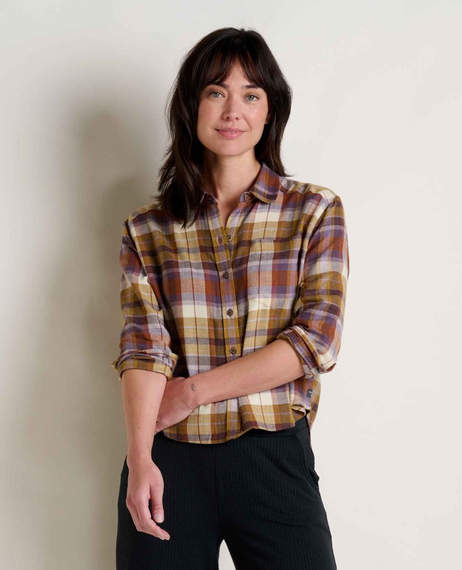 Toad & Co T1241411 Ws Re-Form Flannel Boxy LS Shirt