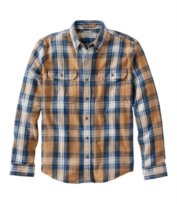 LL Bean 520381 Mens 1912 Field Flannel Shirt