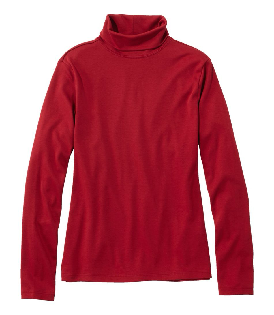 LL Bean 214949 Pima Turtleneck Wmns