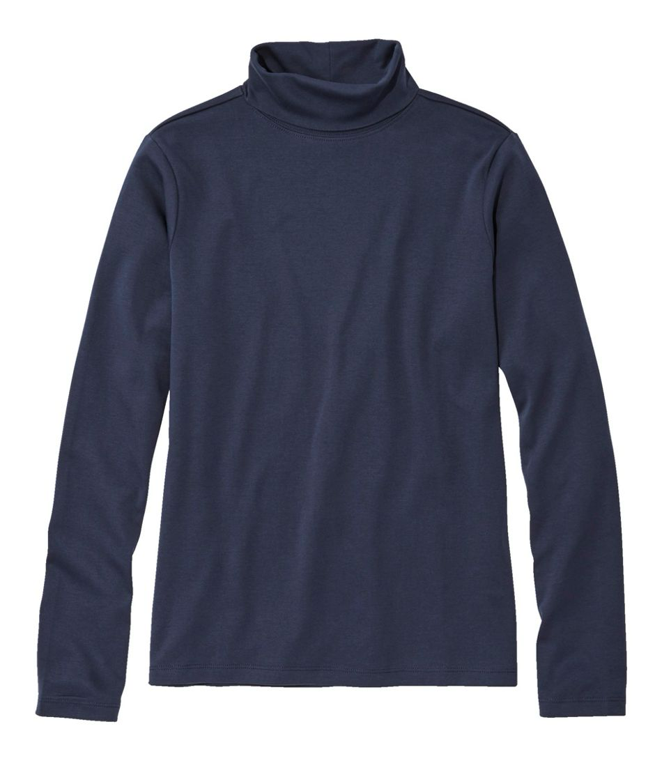 LL Bean 214949 Pima Turtleneck Wmns