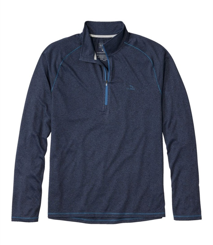 LL Bean Ms Access Trail Tee 1/4 Zip - 524838